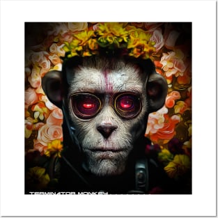 terminator monkey Posters and Art